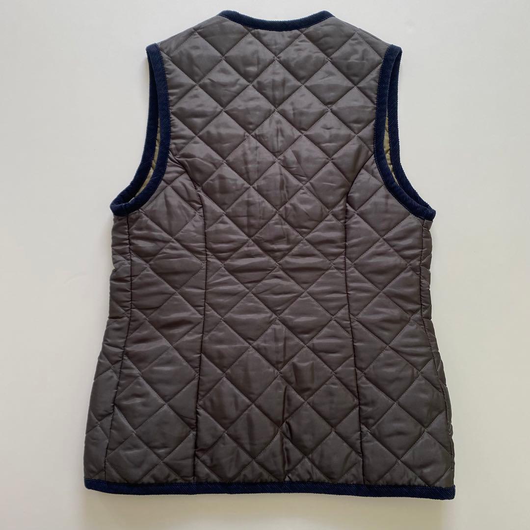 ラベンハム キルティングベスト 36 S グレー　イギリス製