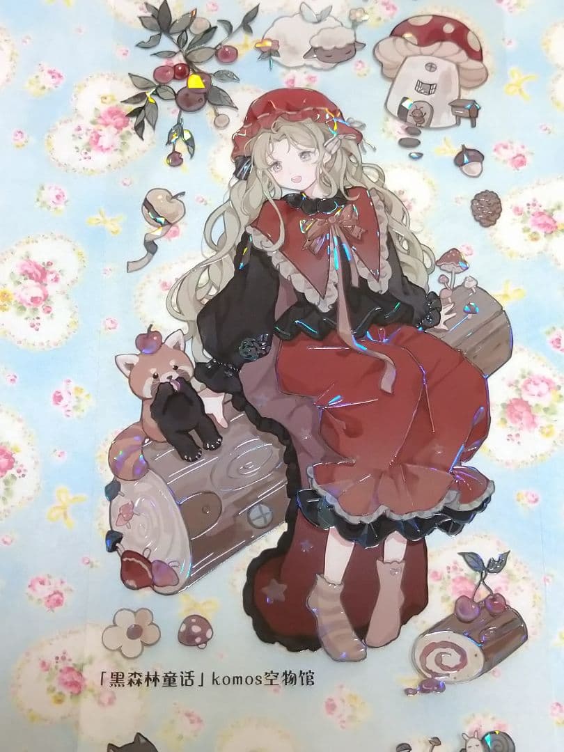 のこり２✩J1027＃黑森林童话(贝壳光)komos切り売り海外人物マステ女の子
