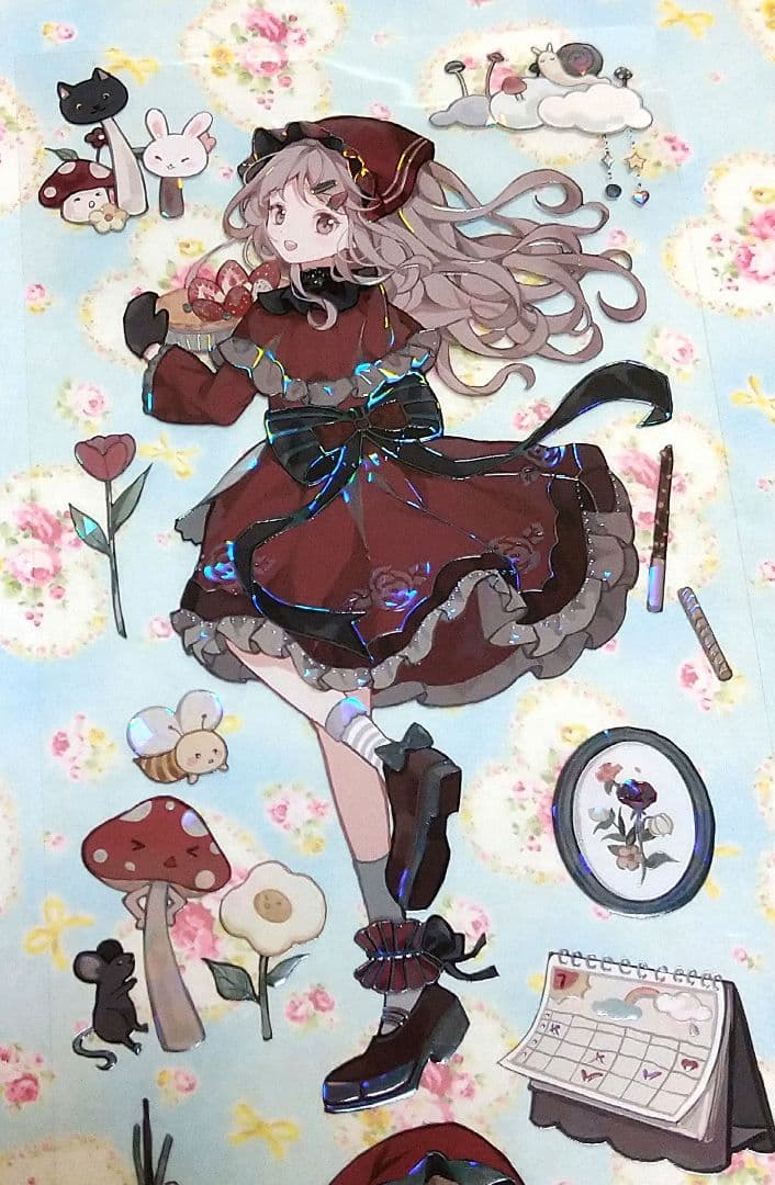 のこり２✩J1027＃黑森林童话(贝壳光)komos切り売り海外人物マステ女の子