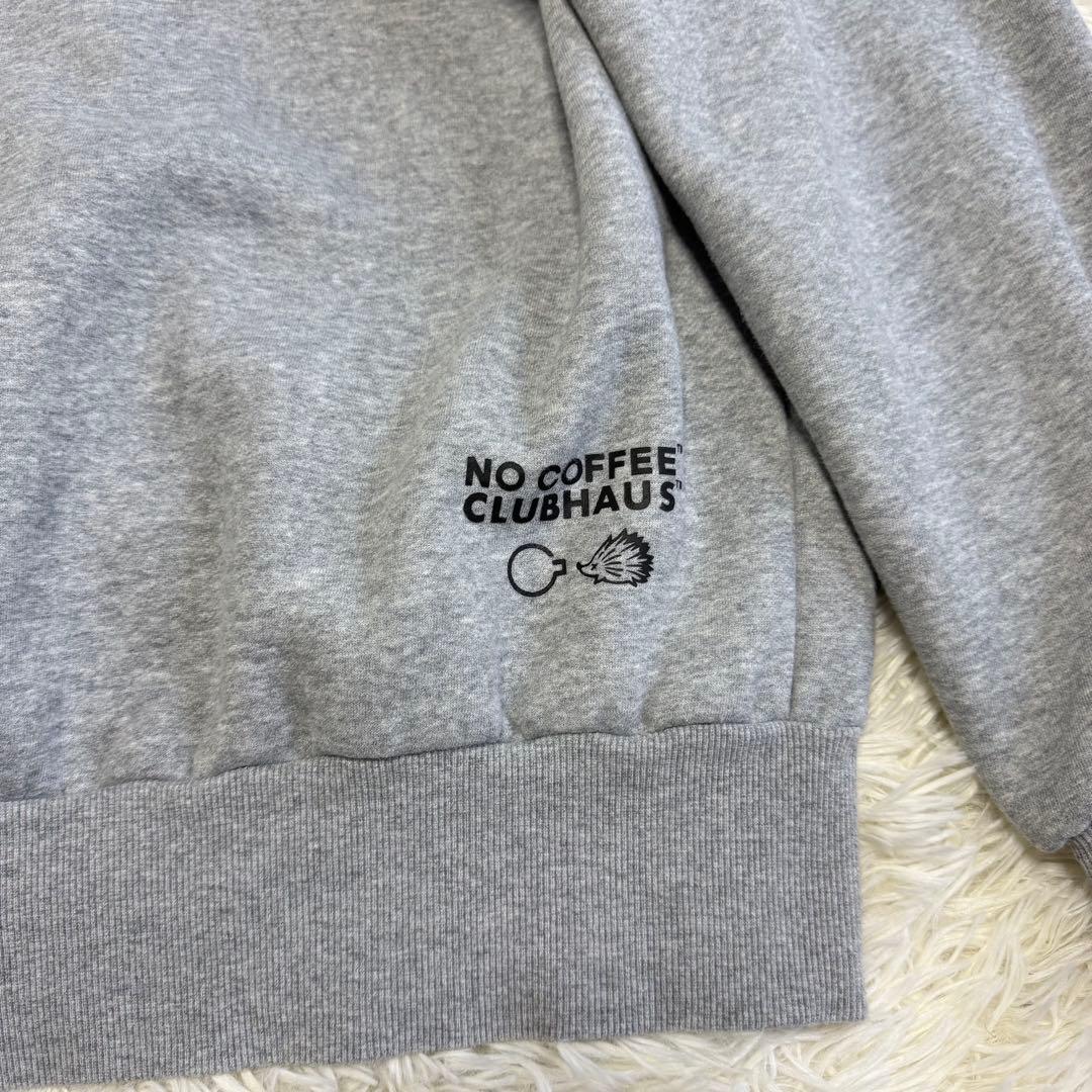 【NOCOFFEE】美品 パーカー クラブハウス グレー Mサイズ メンズ