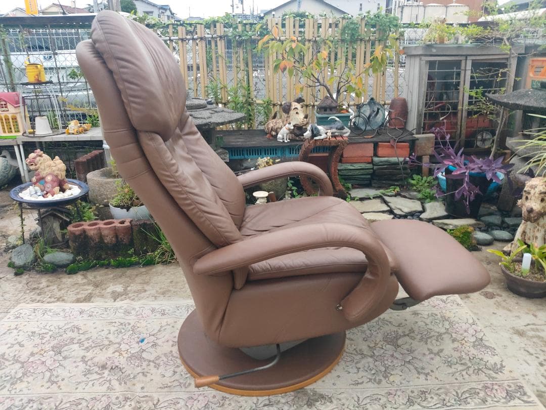 (至福の時) カリモク☆ampio☆本革リクライナーPチェア（35.8万)