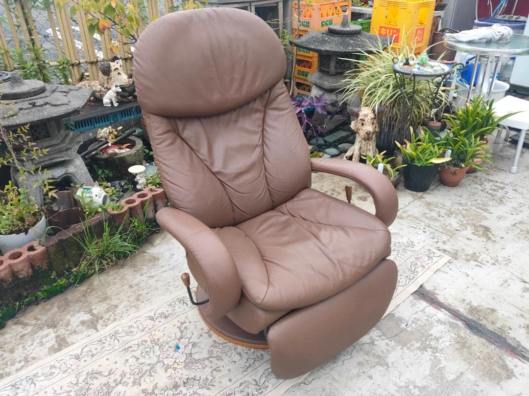 (至福の時) カリモク☆ampio☆本革リクライナーPチェア（35.8万)