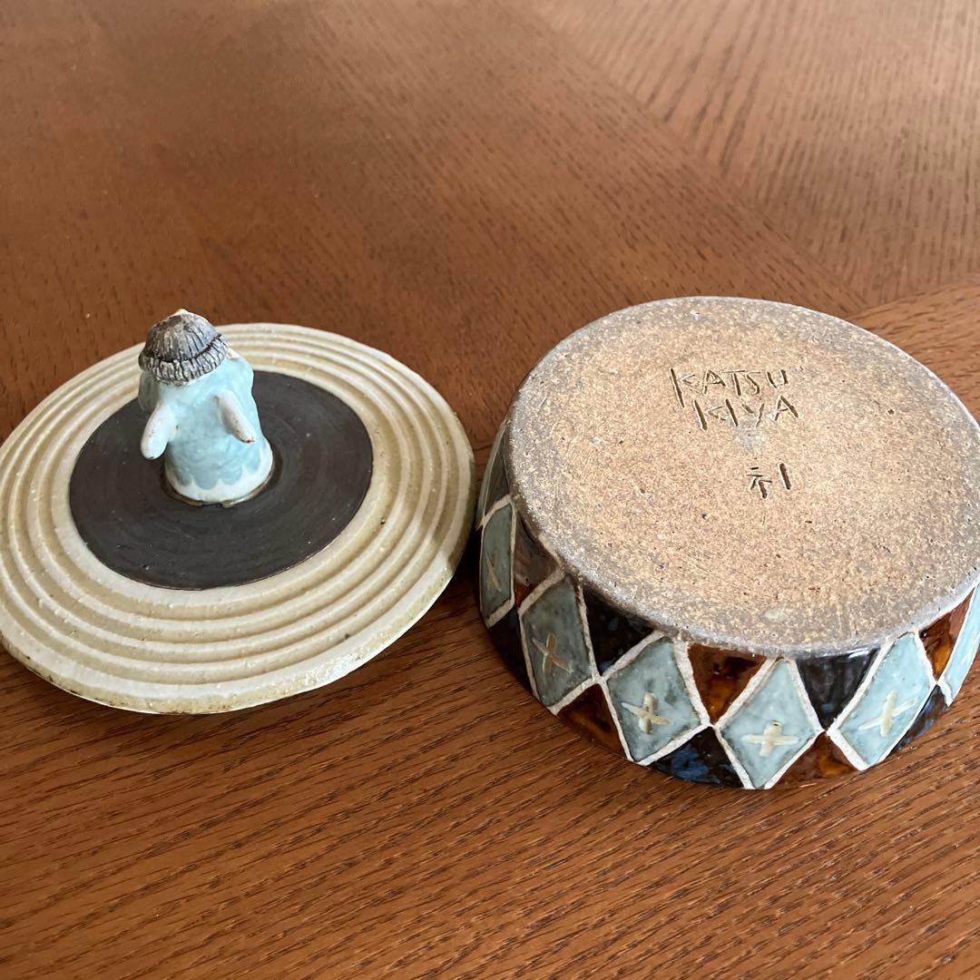 香月舎　天使の蓋物　器