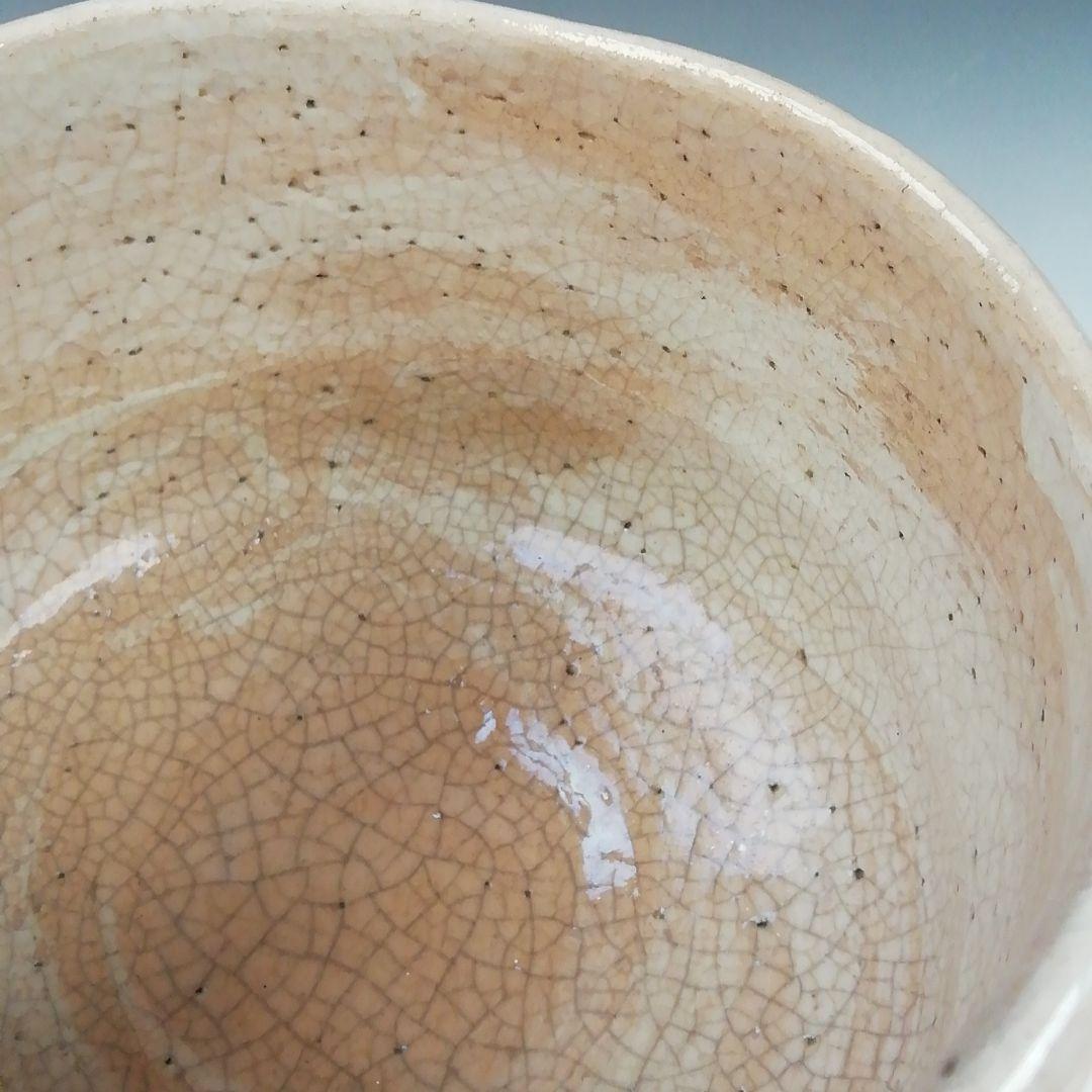 Ｔ５１８　茶碗　『柿画』『楽入窯　吉村楽入』　共箱　抹茶碗　茶道具