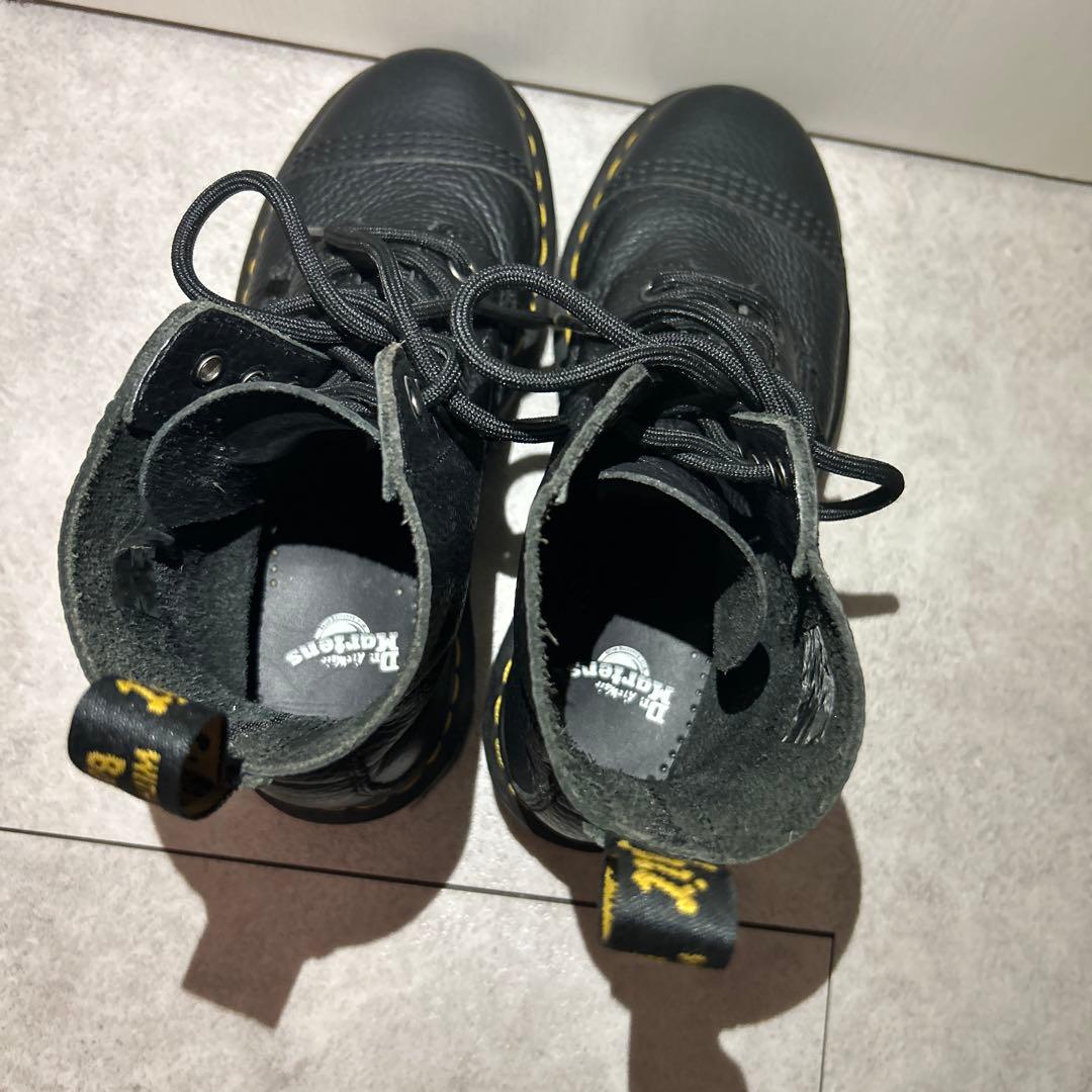 ドクターマーチン　レザー ハイカット厚底ブーツ 黒　UK4 EU37