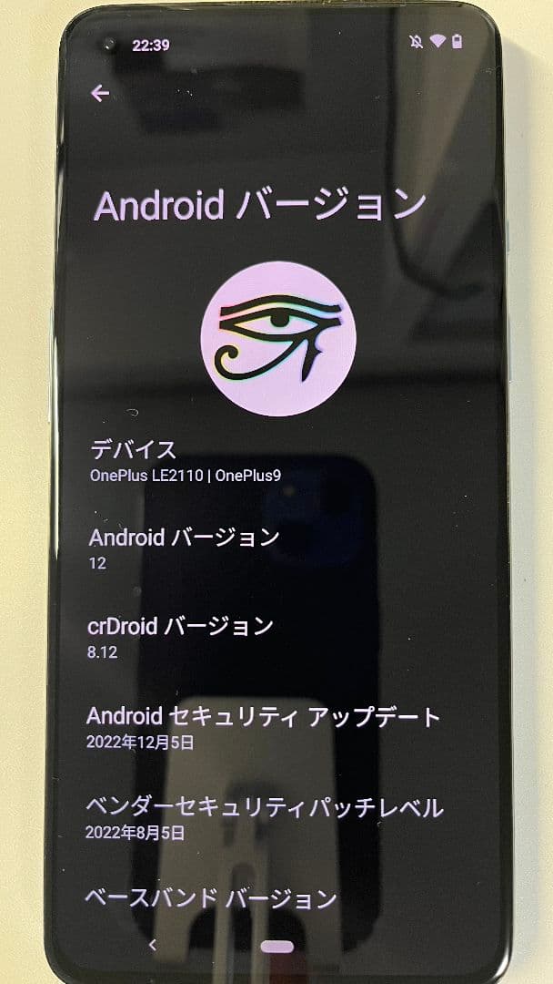 [複垢運用可能] OnePlus 9 8/128GB パープル 位置偽装