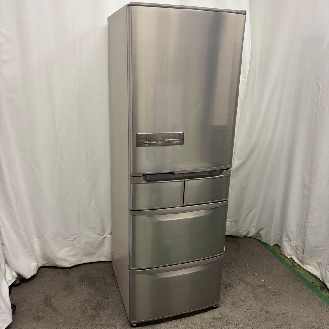 ★104　日立　冷蔵庫　大型　400-500ℓ　安い　綺麗　中古　右開　設置無料