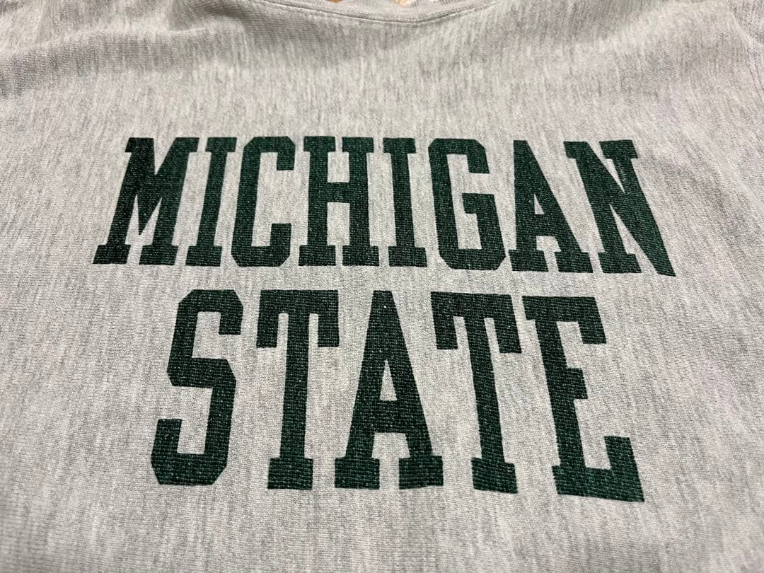 80s チャンピオン リバースウィーブ トリコタグ 染み込み USA製 ミシガン