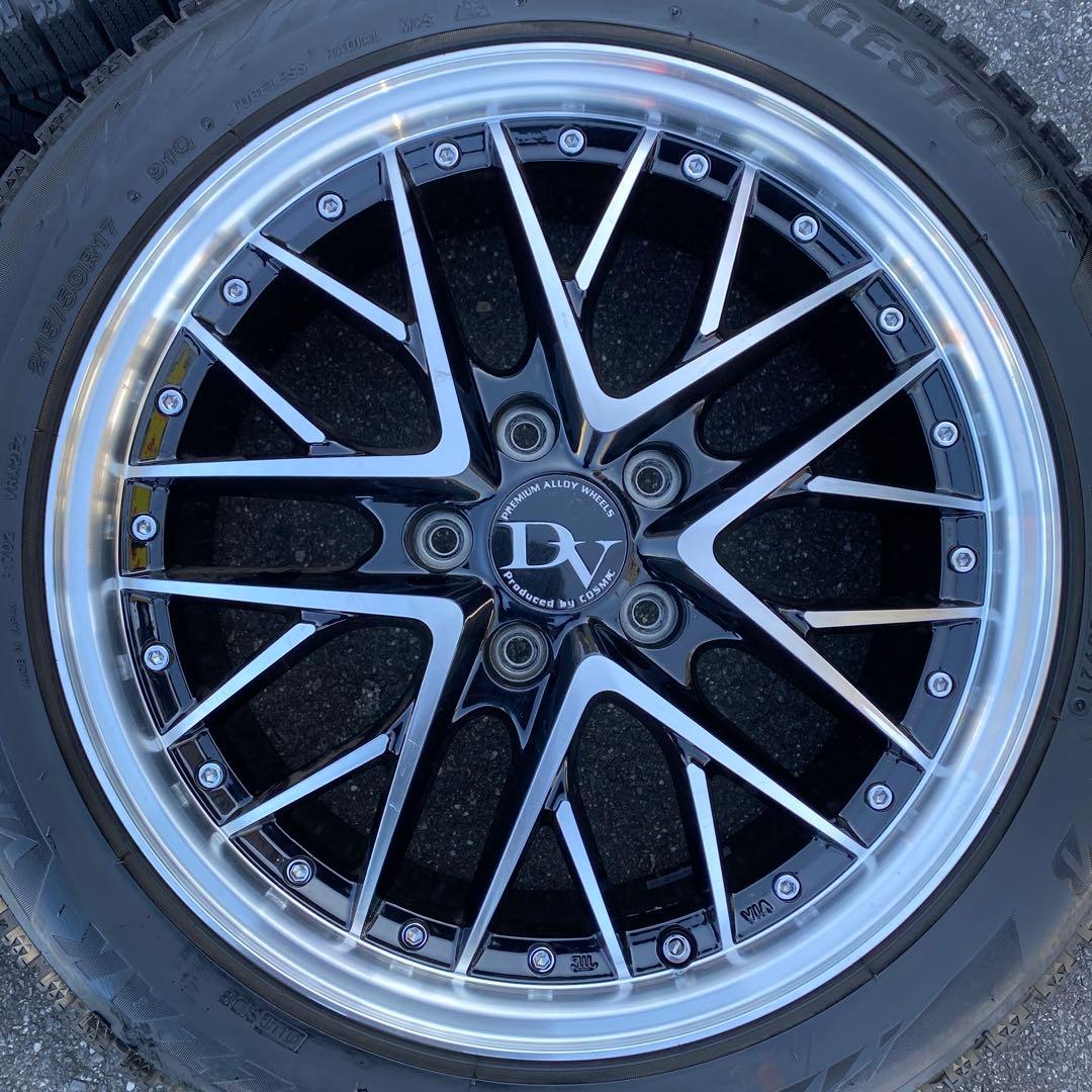 中古バリ溝‼️ブリヂストンスタッドレスセット215/50R17 プリウスα等