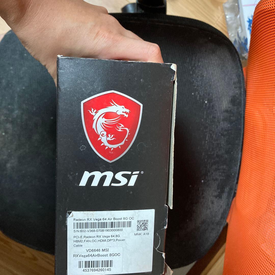 グラフィックボード・グラボ・ビデオカード MSI Radeon RX Vega 64 8GB HBM2