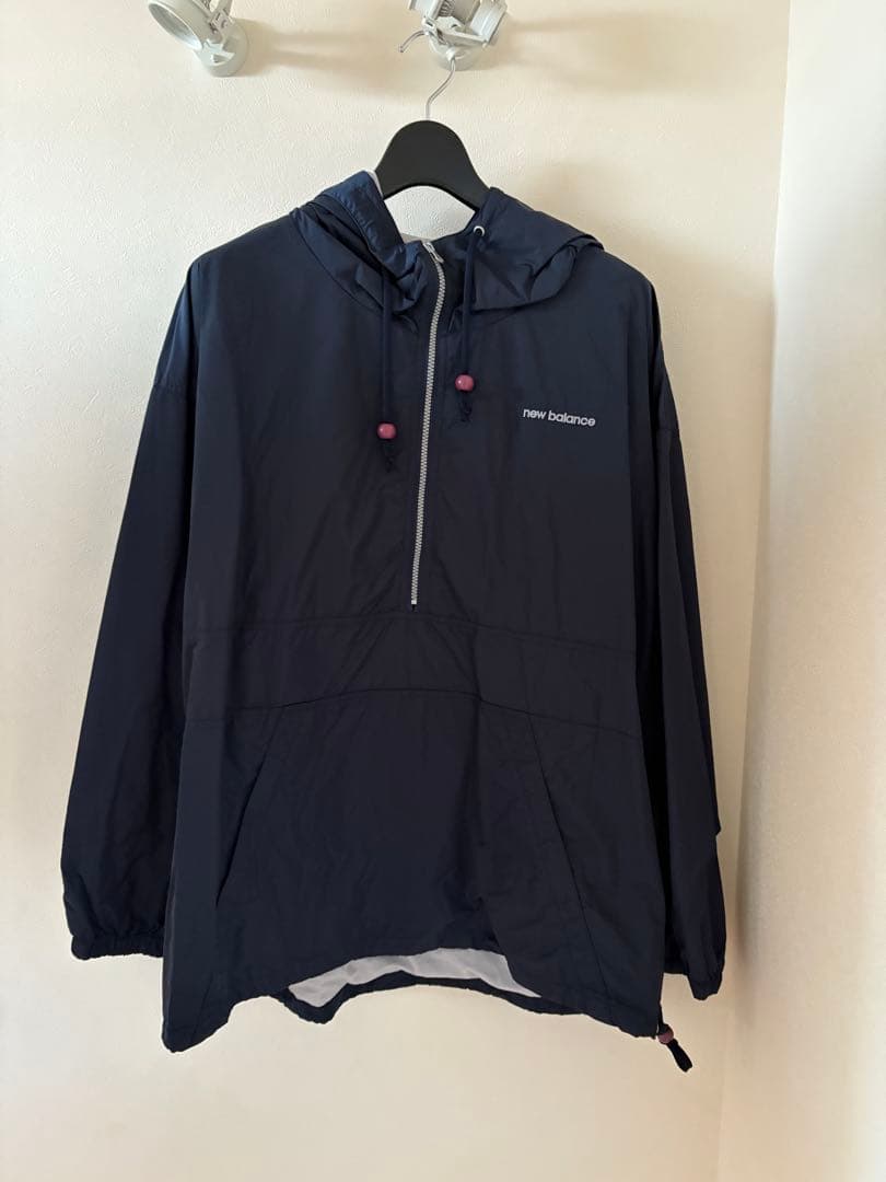 AURALEE オーラリー ニューバランス ナイロンジャケット ネイビー XL