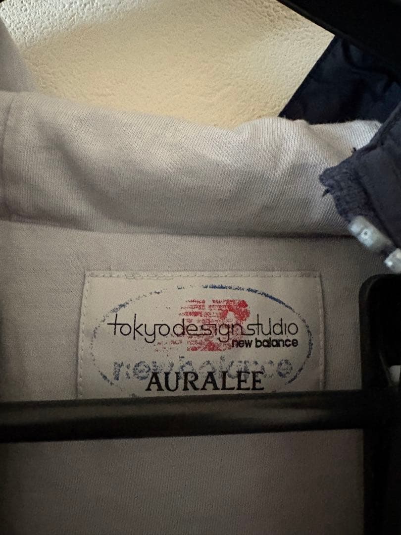 AURALEE オーラリー ニューバランス ナイロンジャケット ネイビー XL