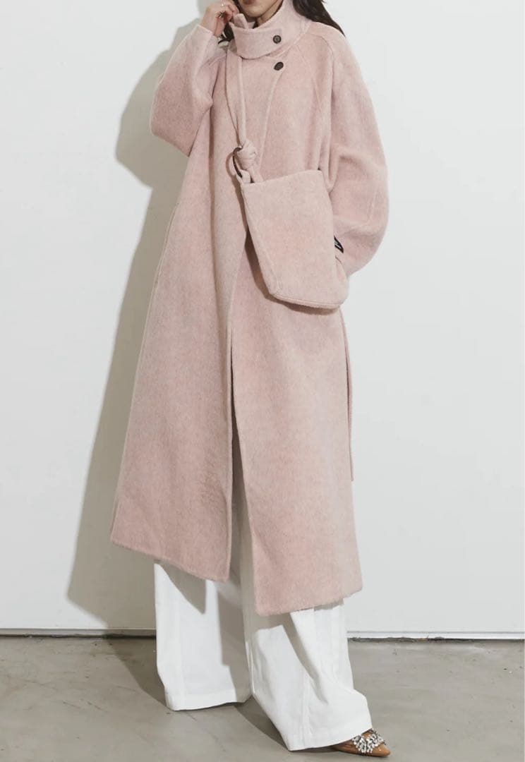 未使用☆ ANDREA & Co. ペールウールコート F