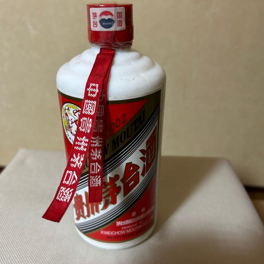 貴州茅台酒 五星麦2002年 天女ラベル未使用オリジナルグラス付