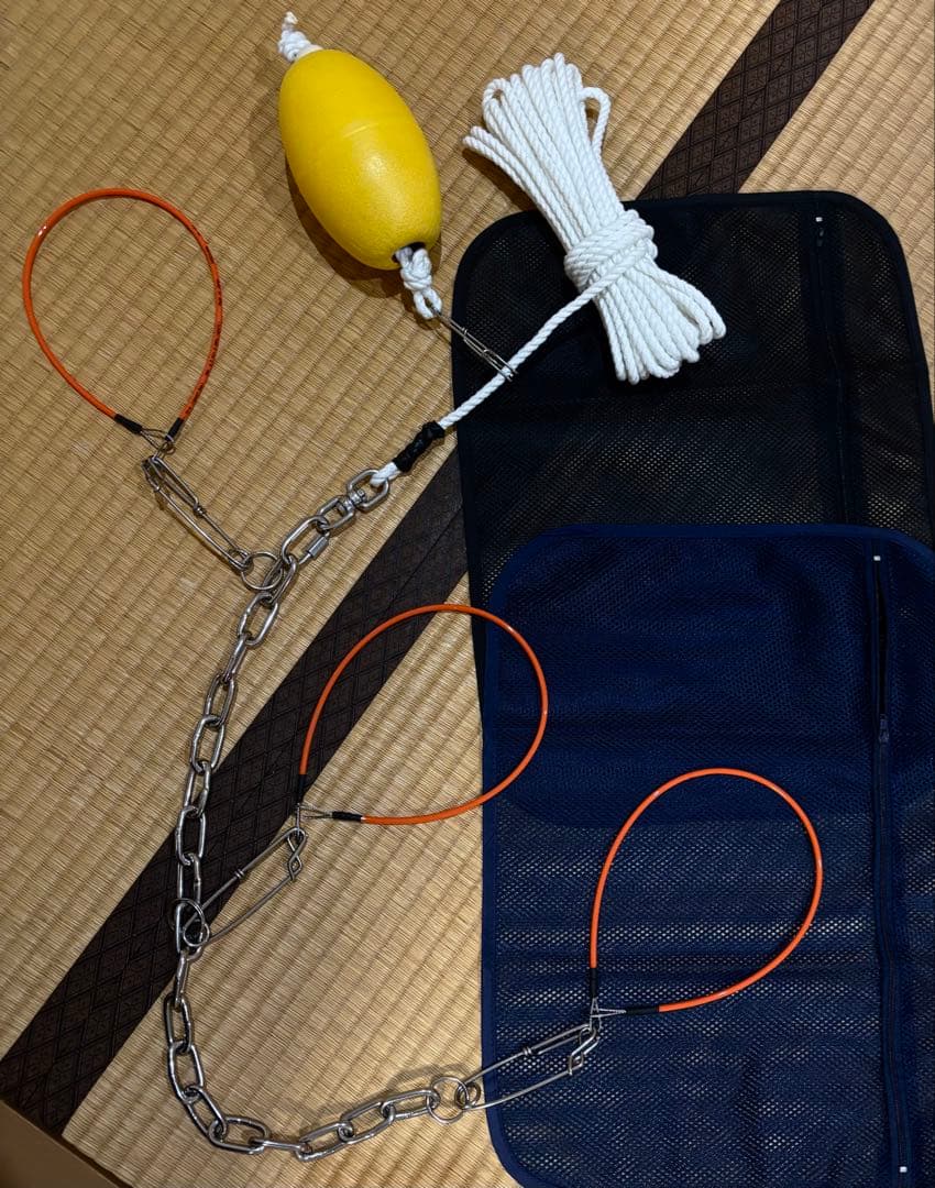 ISIDAI 石鯛ストリンガー　フルセット　口白　子アラ　メッシュケース付き