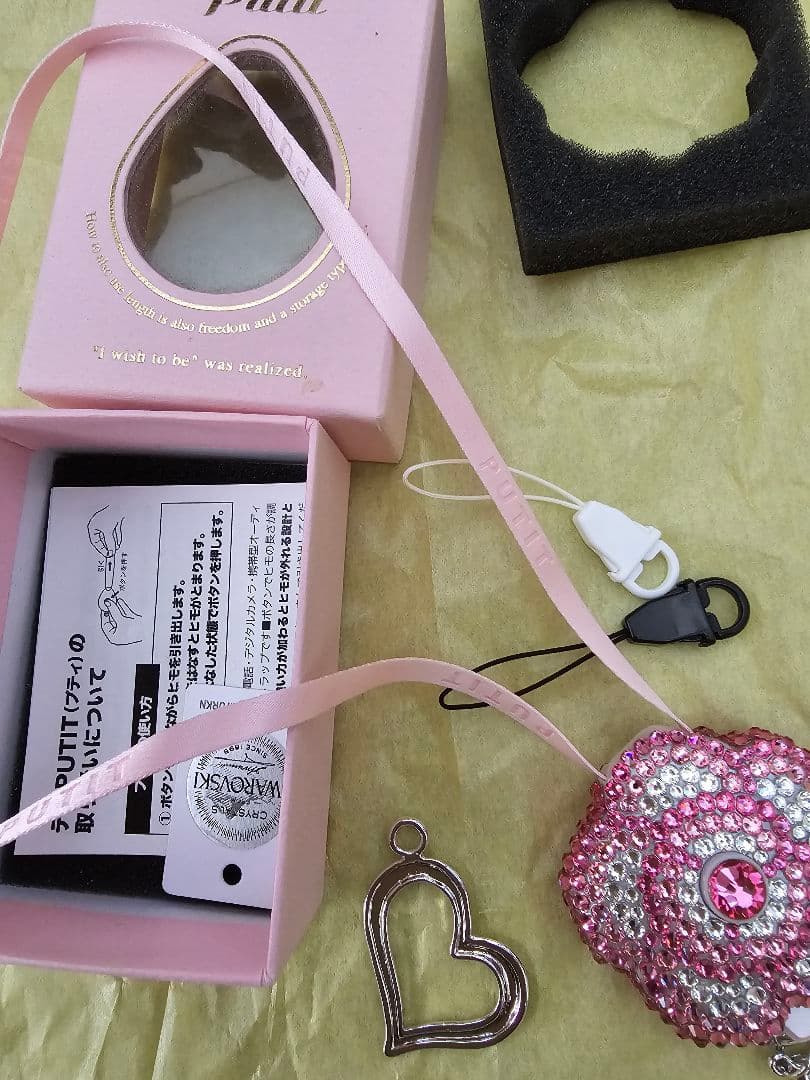 デコプティ　お花型ネックストラップ　ローズ