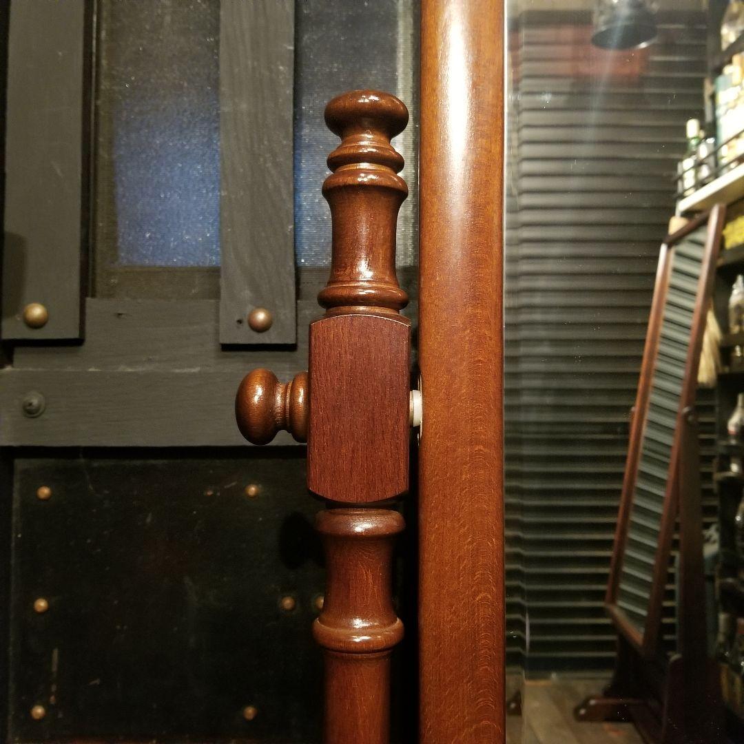 miki　様売約済　カリモク　ラウンド　スタンド　ミラー　姿見