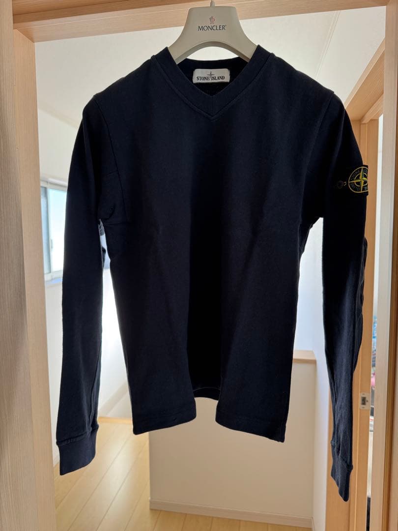 STONE  ストーンアイランド コットン Vネック長袖