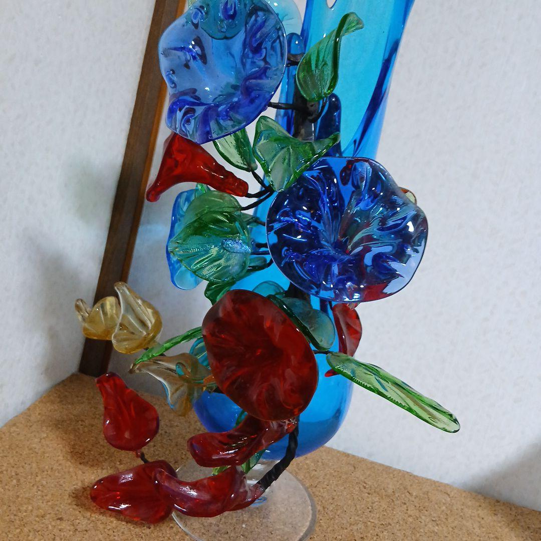 琉球ガラス花瓶 花