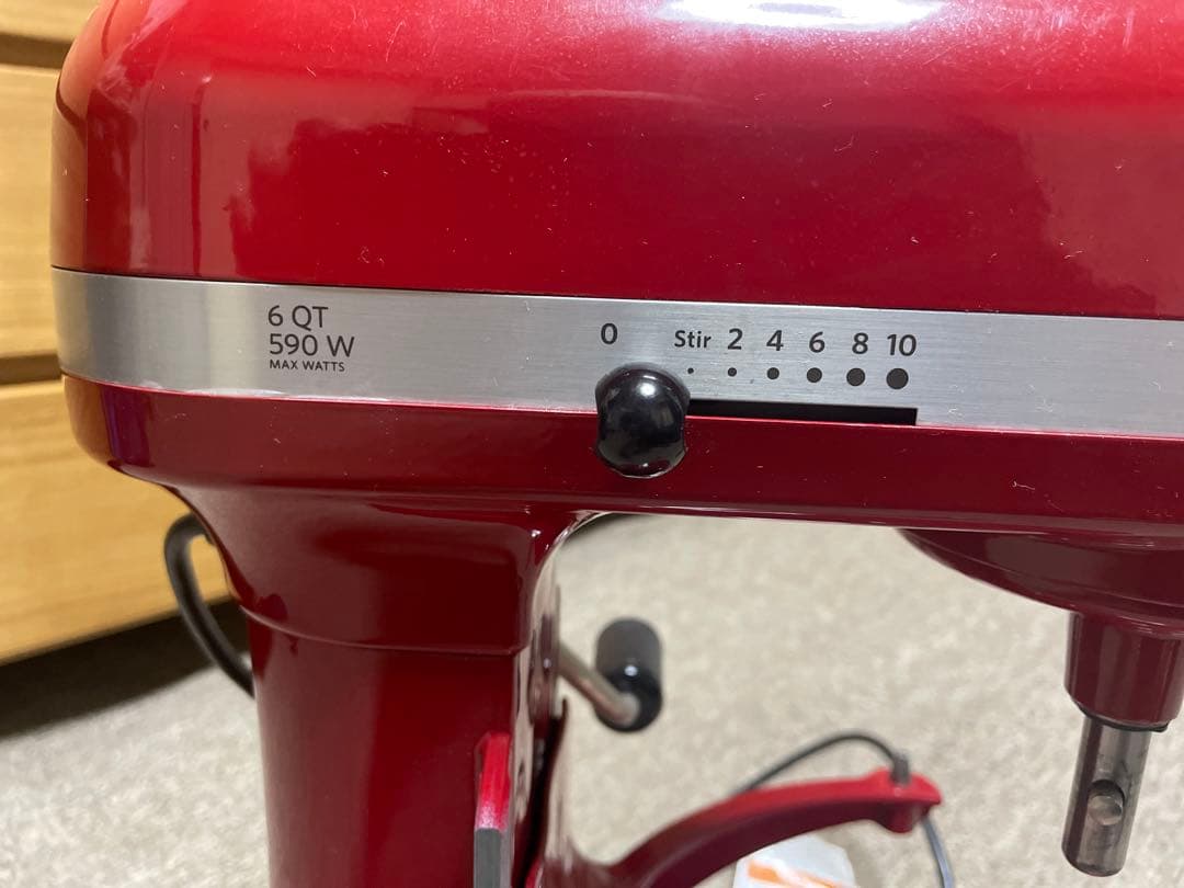 KitchenAid 6QT スタンドミキサー レッド