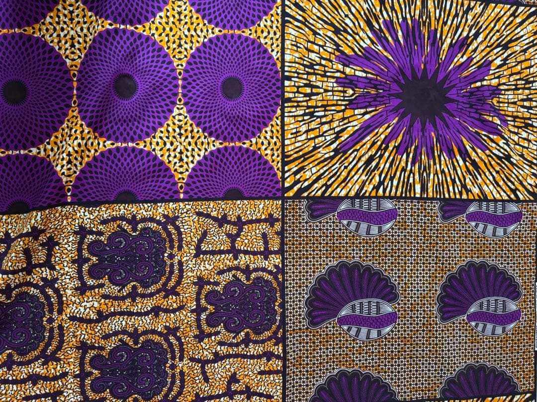 アフリカ布　浴衣　着物　パッチワーク　お仕立て