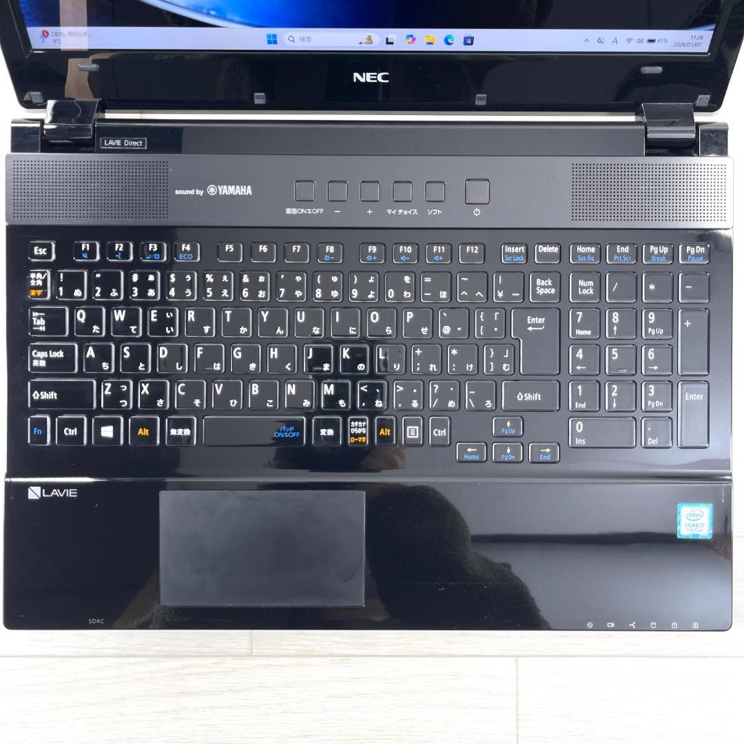NEC LAVIE i7 SSD＋HDD メモリ16 タッチパネル ノートPC