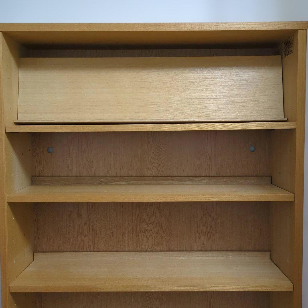 MUJI /無印良品　薄型本棚・ラック　奥行21ｃｍ　飾り棚板付き