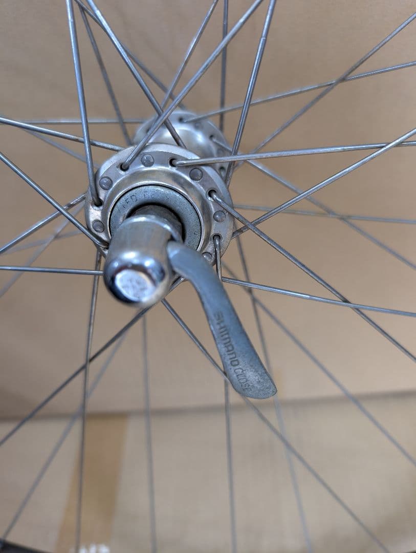 ロードバイク/チューブラータイヤ用ビンテージＡＲＡＹＡ赤ラベルホイール前後セット