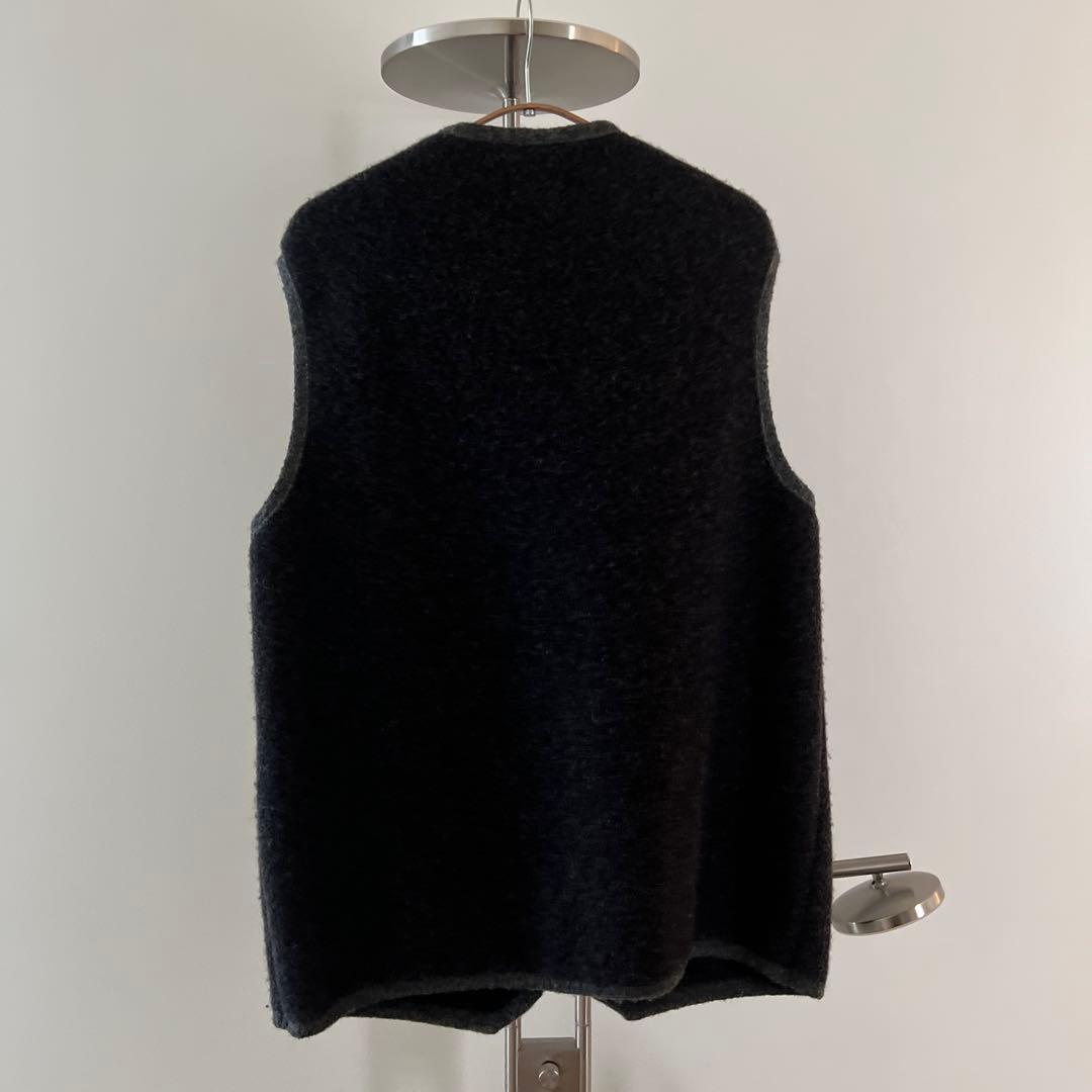 STAPF ウール混紡 ダークグレー ベスト　中古美品