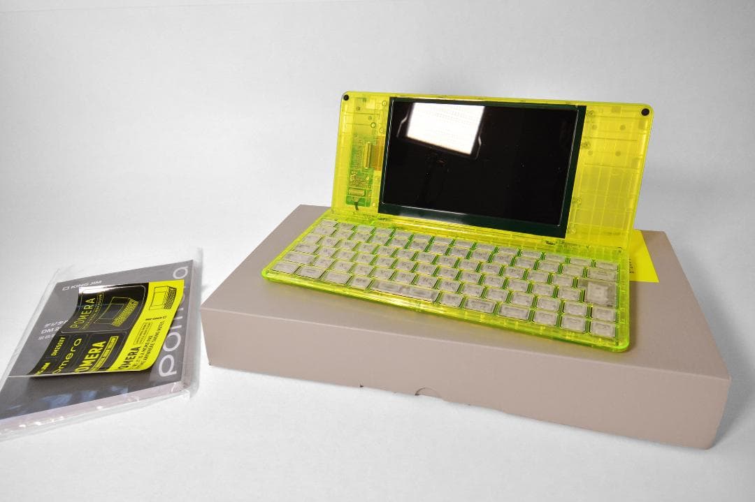 ポメラ DM250XY Crystal Neon Yellow