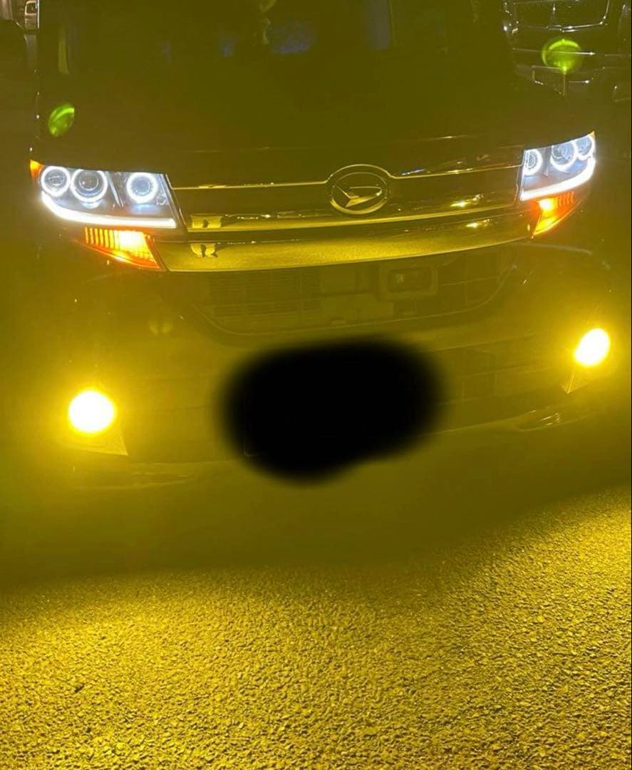 最終値下げ LA600 タントカスタム 加工ヘッドライト イカリング