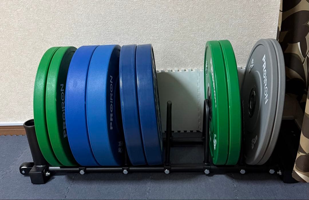 ウェイトプレートラック　プレート収納