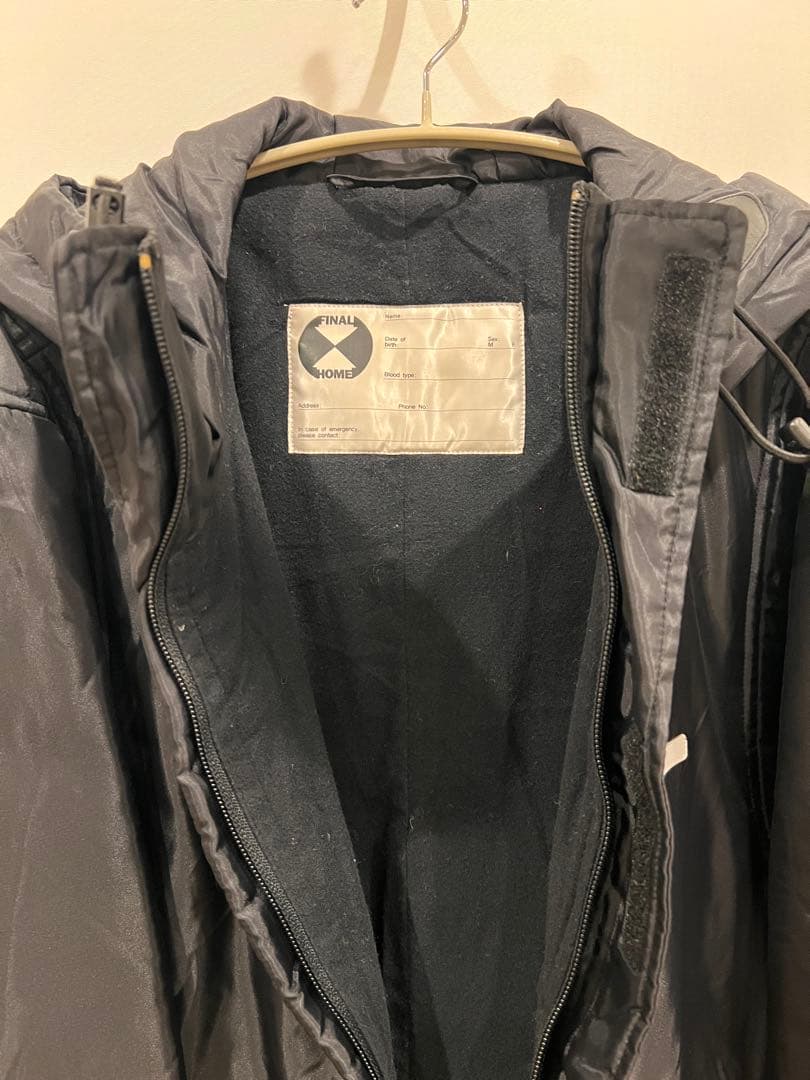FINAL  ファイナルホーム　ブラックコート　フード付き