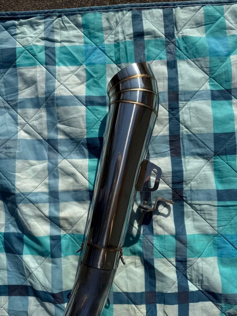 kawasaki バリオス2 フルエキマフラー 純正エキパイ＆汎用コニカルGP管