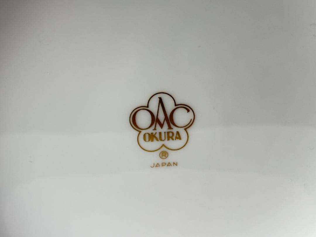 OKURA 【大倉陶園】瑠璃釉 金銀蝕 カトレア 花瓶 (大) R811103