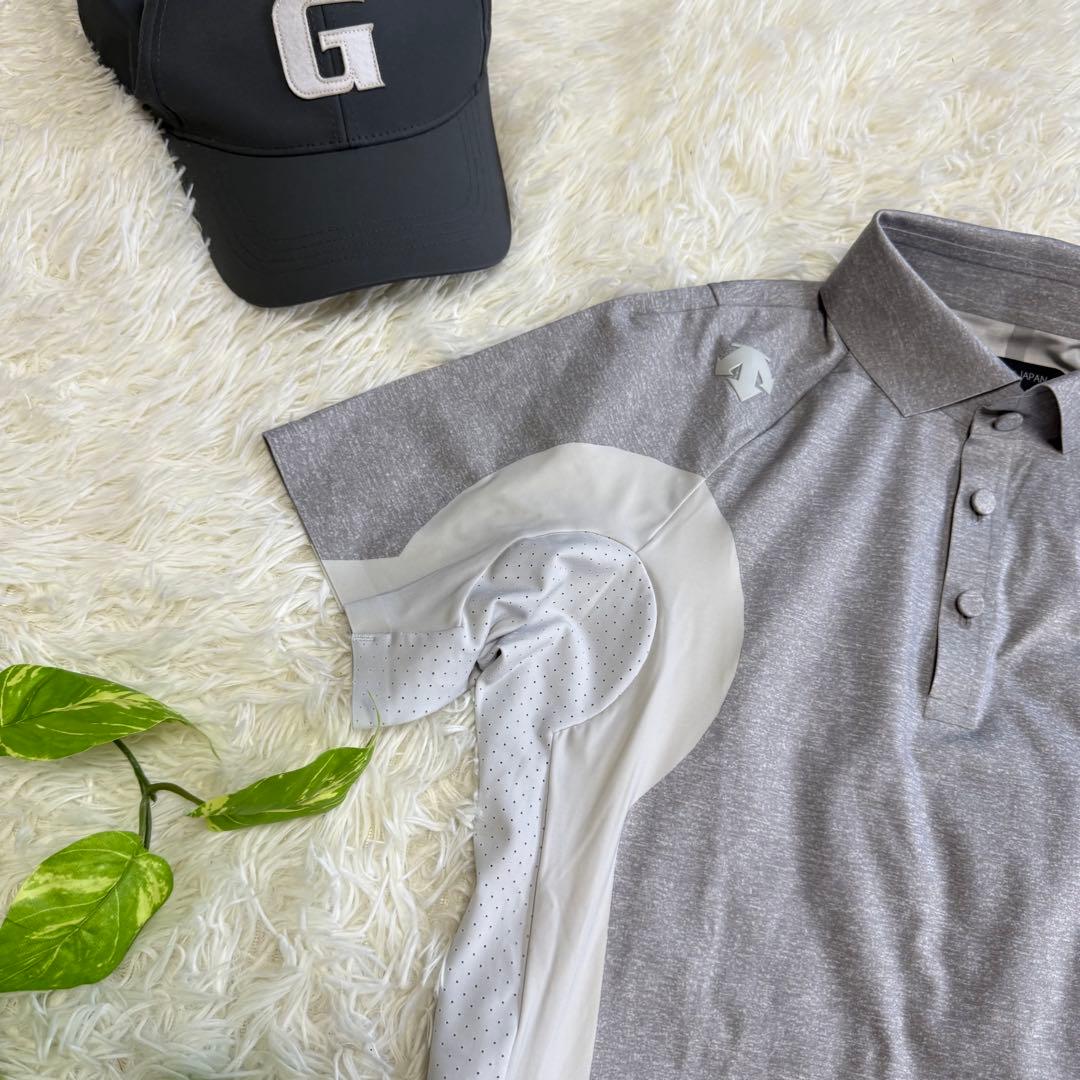 【デサントゴルフ】極美品 ポロシャツ g-arc セット売 Mサイズ メンズ