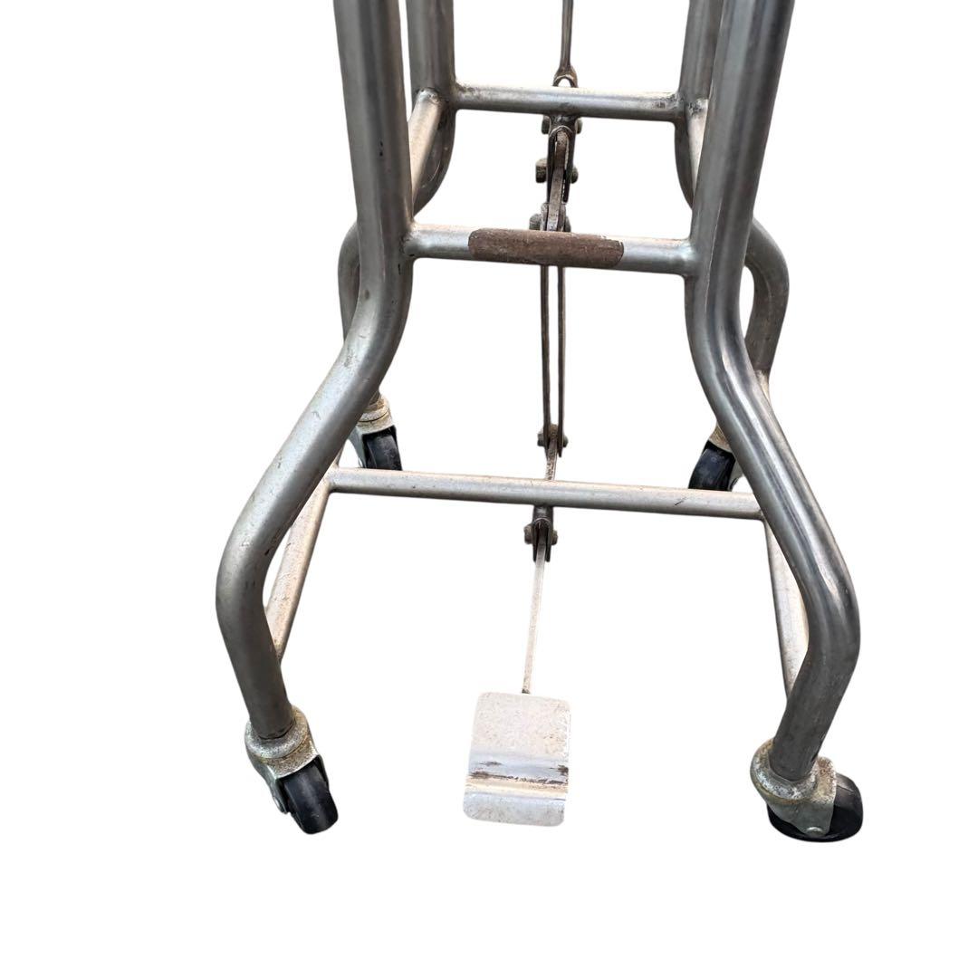 医療用カストスタンド　丸型カスト　ダストボックス　ヴィンテージ　レトロ