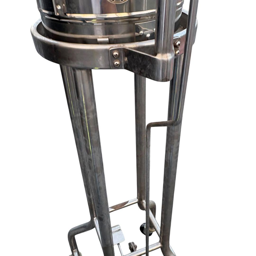 医療用カストスタンド　丸型カスト　ダストボックス　ヴィンテージ　レトロ