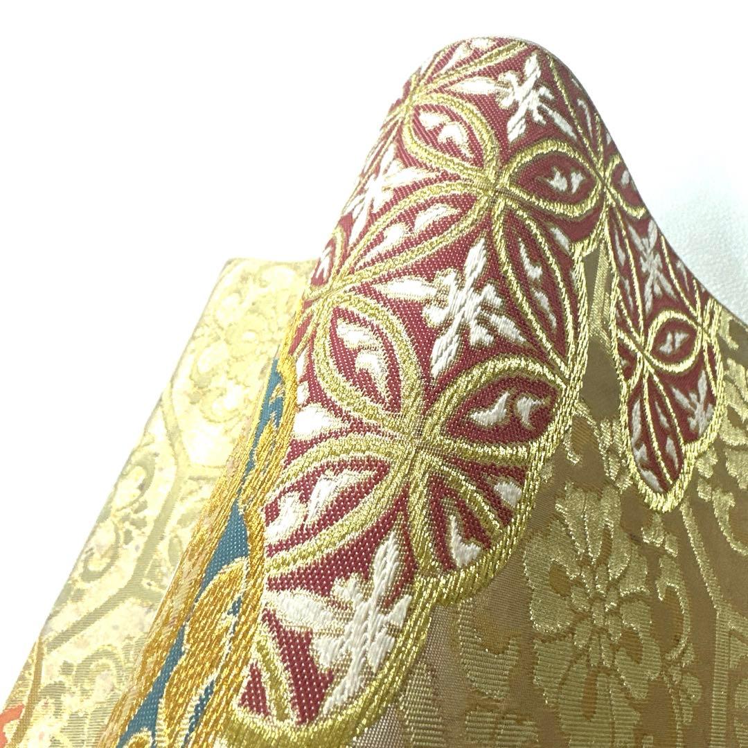 専用帯4727 ●川島織物謹製 高級 正絹 六通 袋帯 七宝