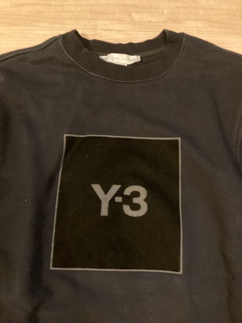 Y-3 ワイスリー スウェット トレーナー ブラック ボックスロゴ