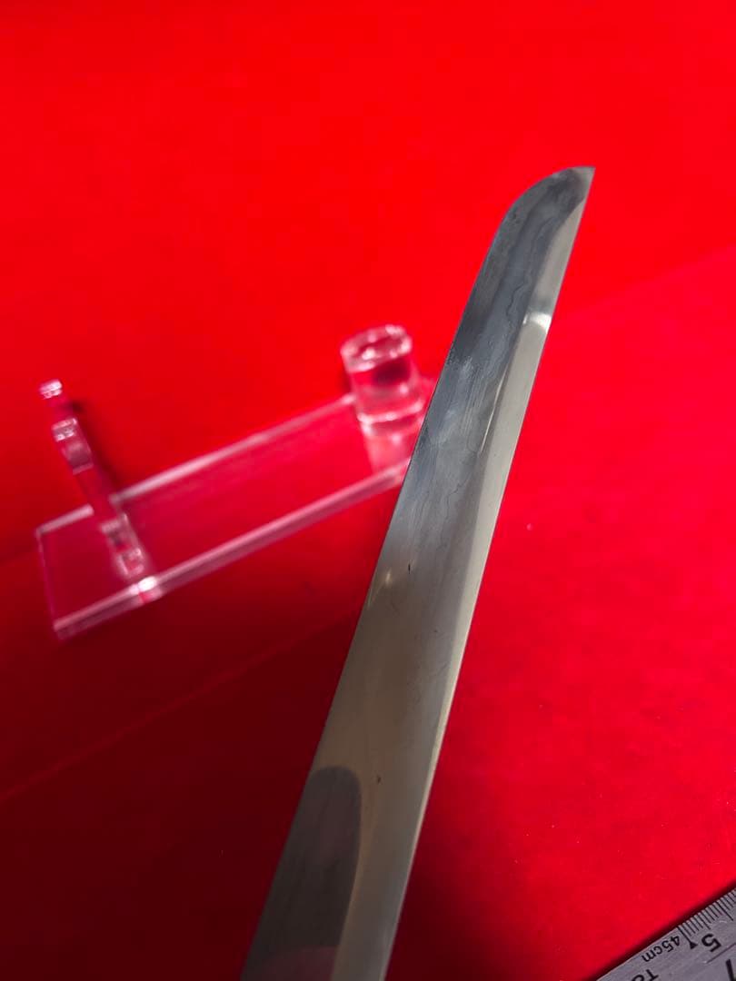 包丁　マグロ包丁　銘有り　玉鋼　甲伏鍛　墨流　地肌綺麗　刃文綺麗　未使用品