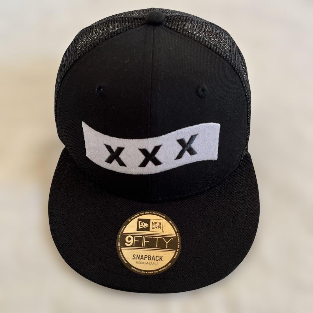 未使用級　NEW ERA × GOD SELECTION XXX　キャップ　黒