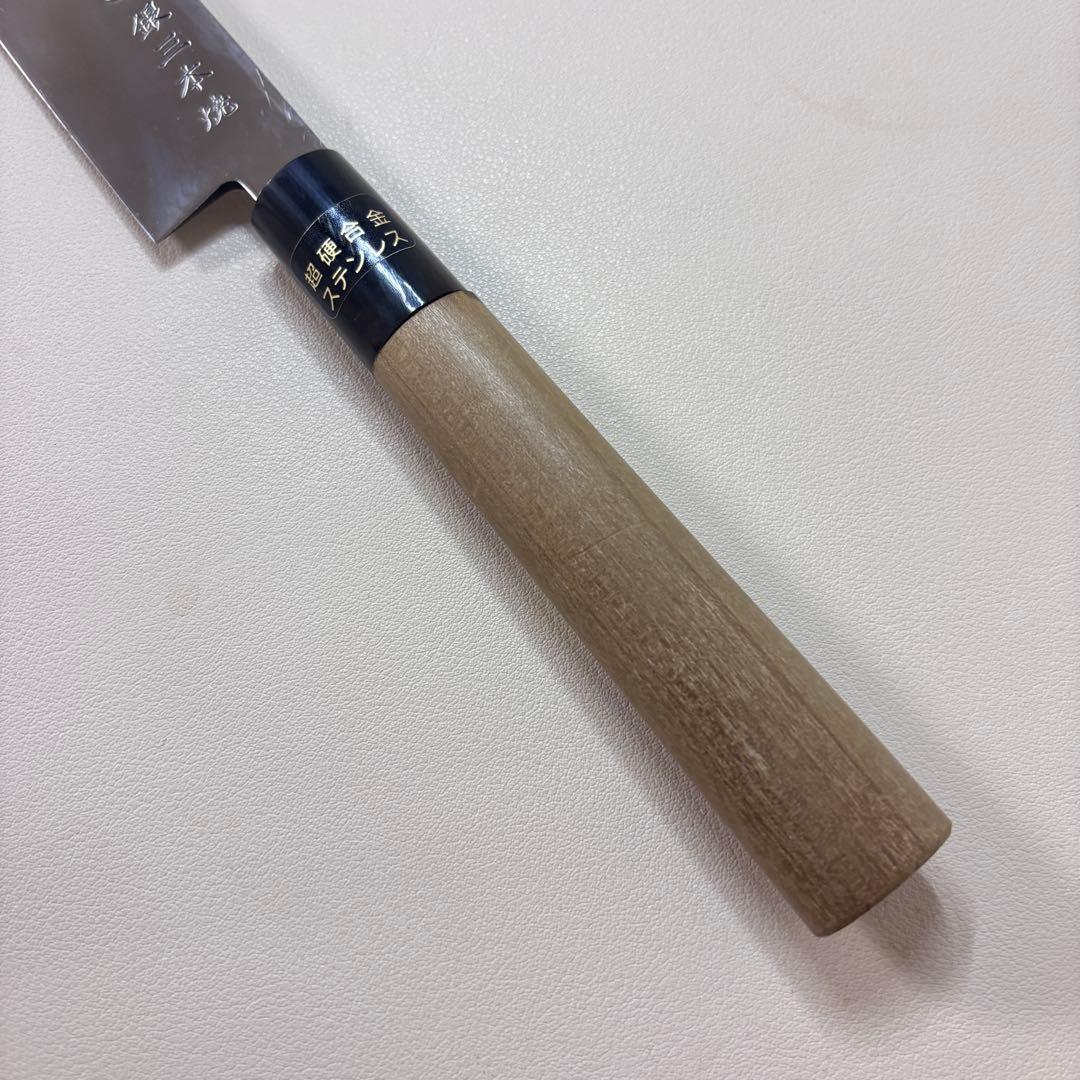 240mm 銀三本焼　柳刃包丁　クリ柄 和包丁