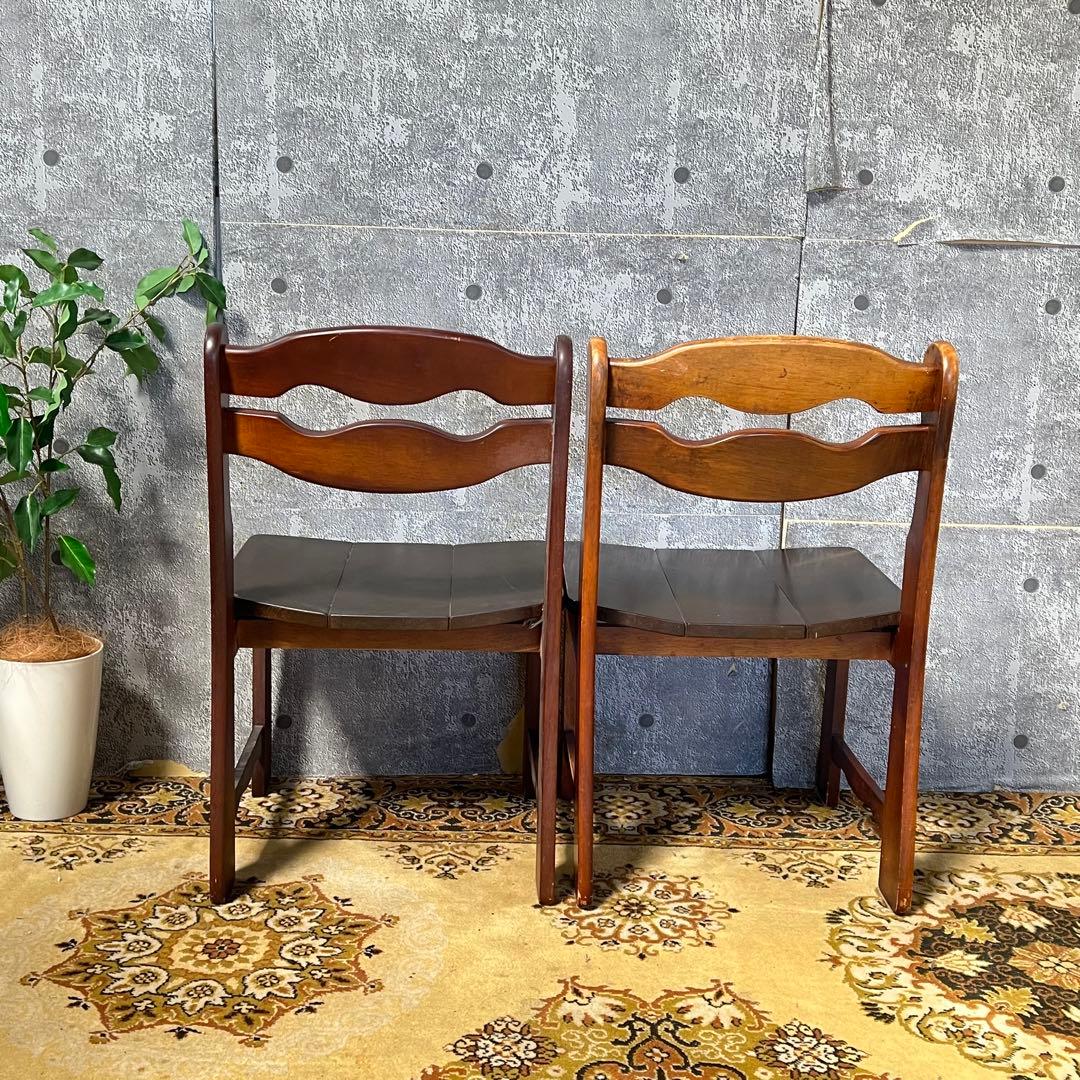 ꧁ヴィンテージ家具꧂ダイニングチェア6脚セット 食卓椅子 いす イス 昭和レトロ