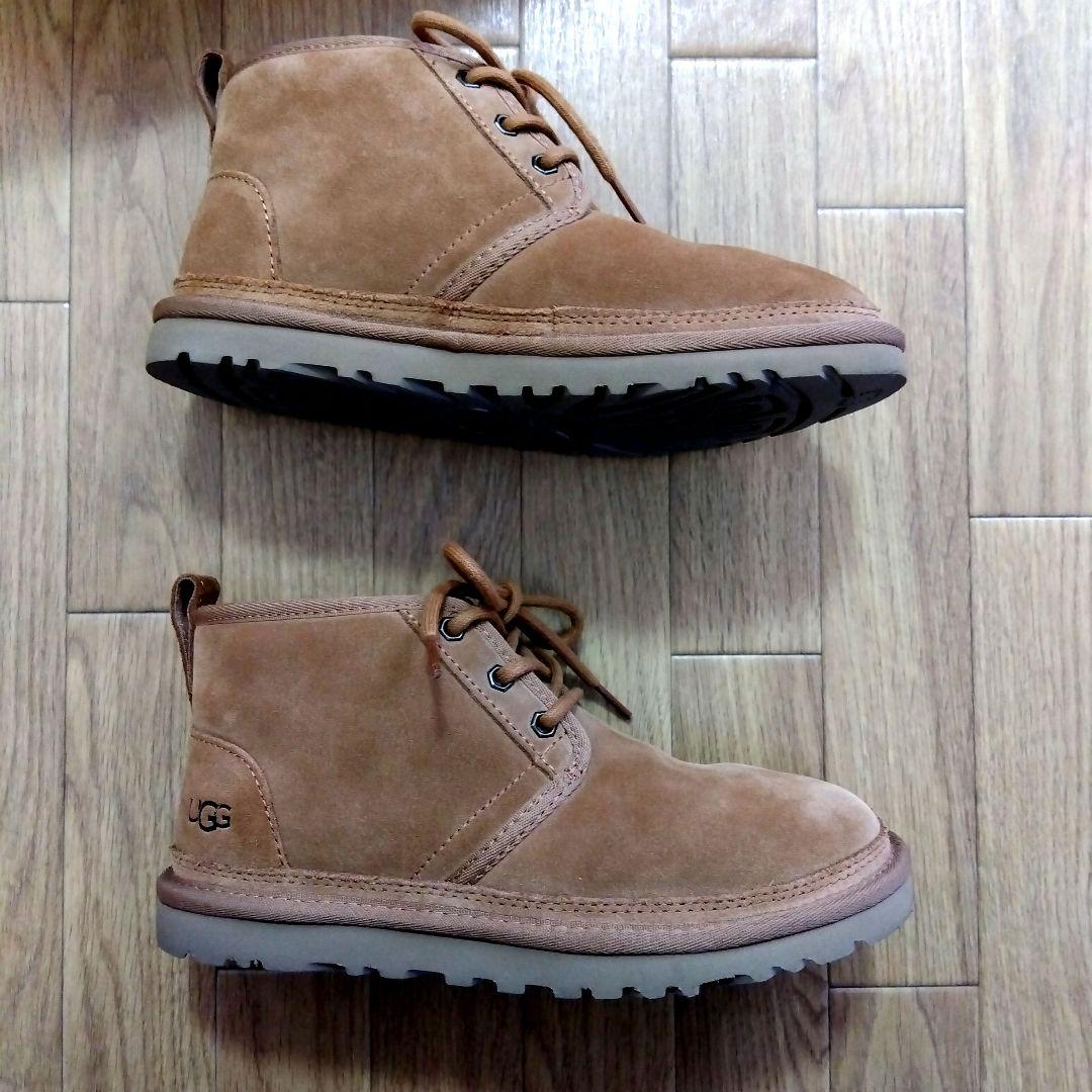 UGG NEUMEL ムートンブーツ ショート 編み上げ23.0cm 6 箱付き