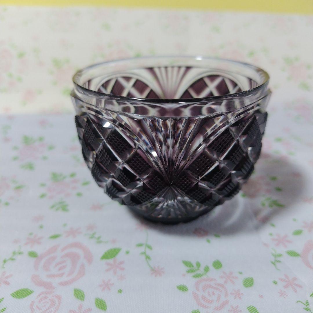 島津薩摩切子　色被せガラス　　盃　小鉢　ガラス　レトロ