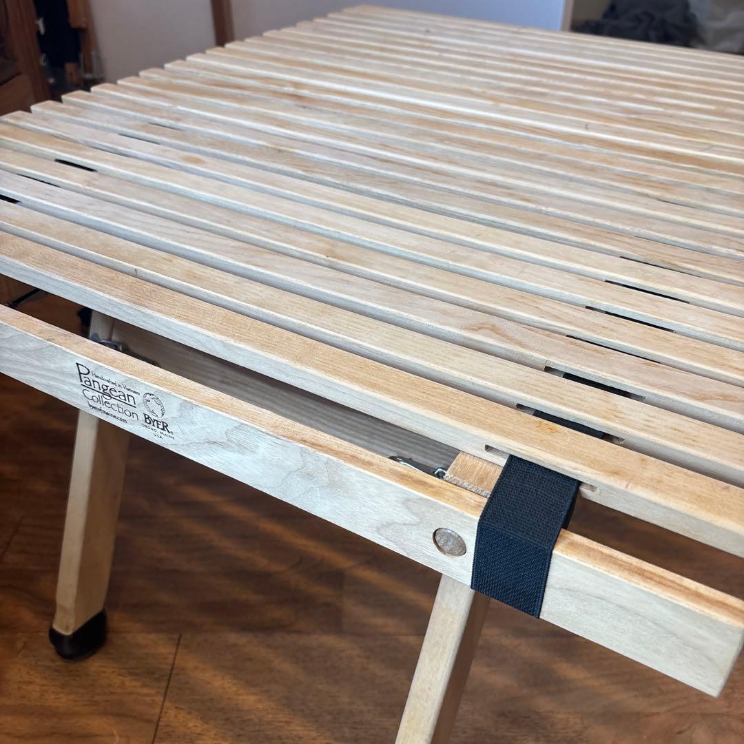 【Byer of Maine】USAブランド A&F 折りたたみ木製テーブル