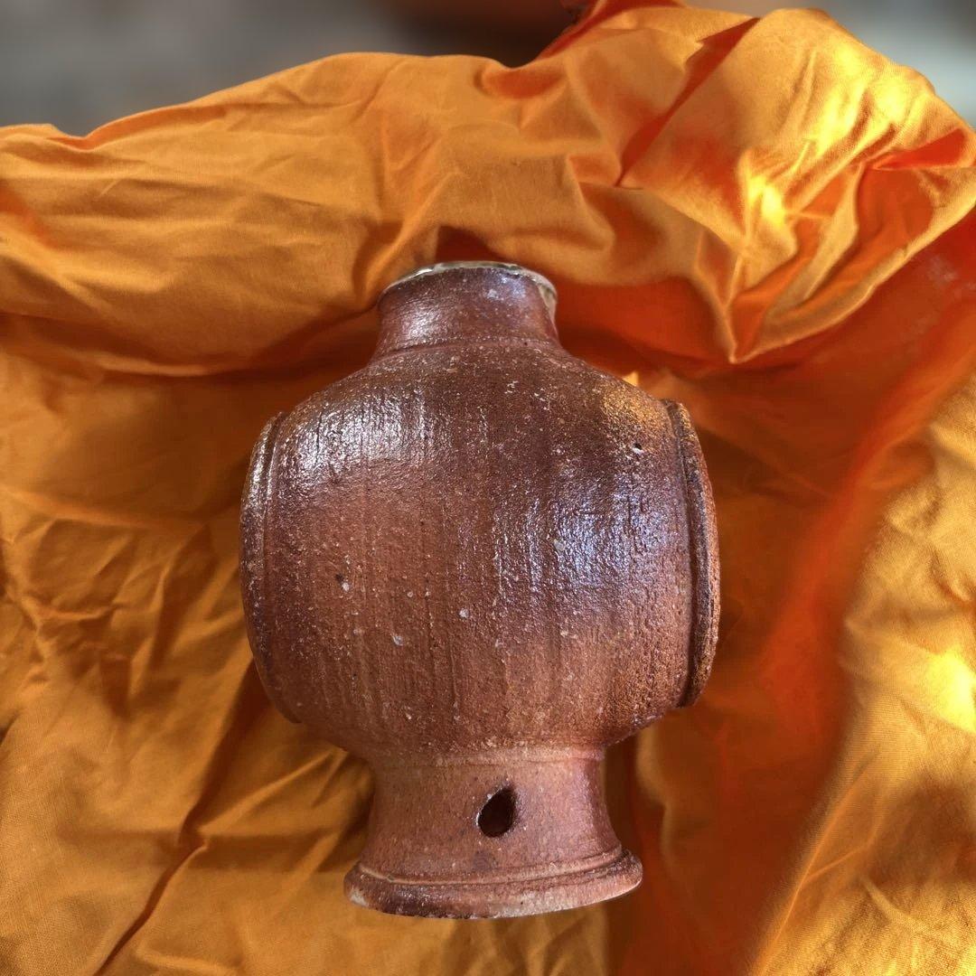 不言窯　勇超作　信楽焼　花器　No.1