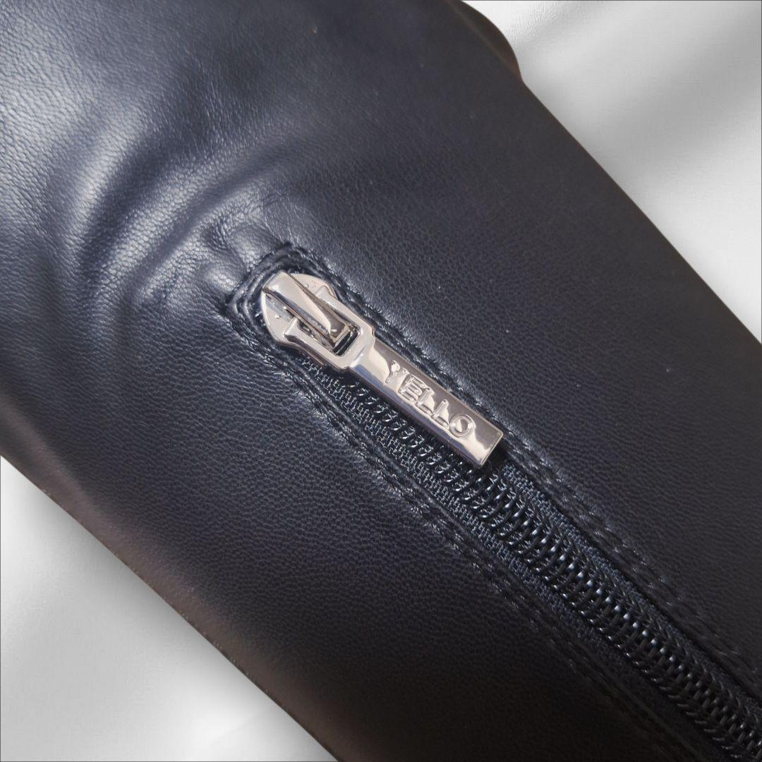 YELLO INK PLATFORM LONG BOOTS 22.5 黒 厚底