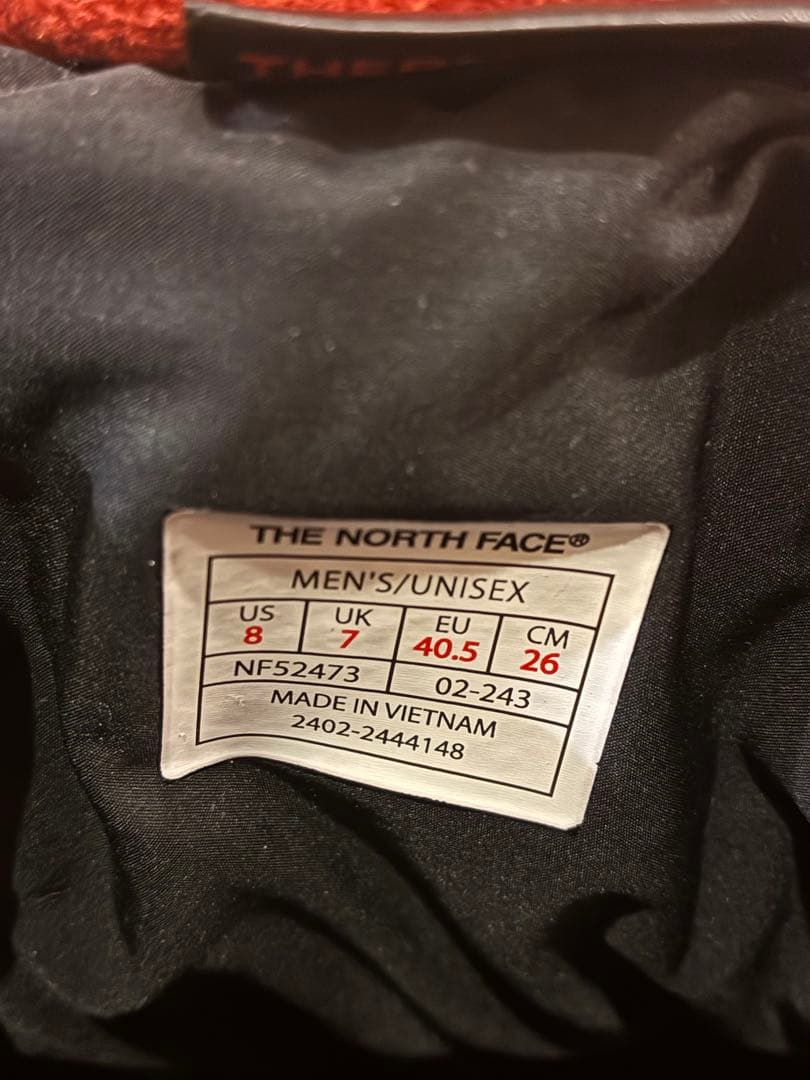 美品THE NORTH FACE ポーラテック ヌプシ ショートブーツ オレンジ